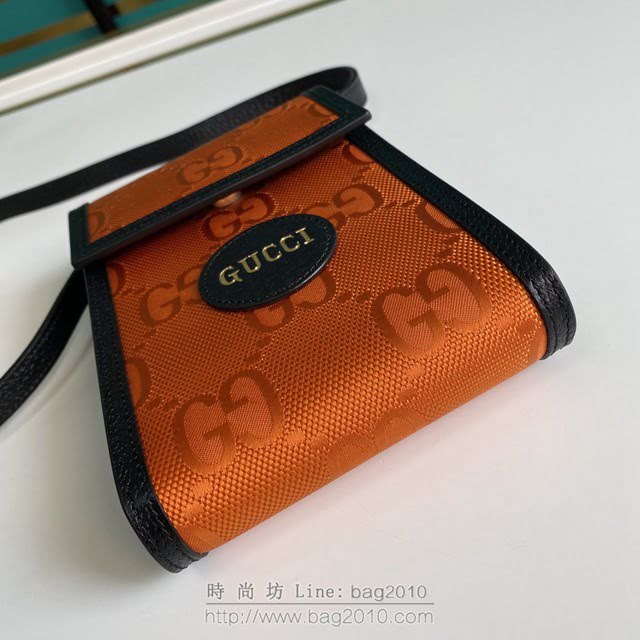 Gucci古馳包包 G家新款男包 625599 古奇男士小斜挎包 Gucci新款橙色手機包 gdj1400